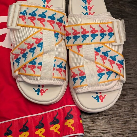 ⬇️PD⬇️KAPPA 222 Banda Slide Sandals + KAPPA Tee + KAPPA Shorts - Picture 9 of 12